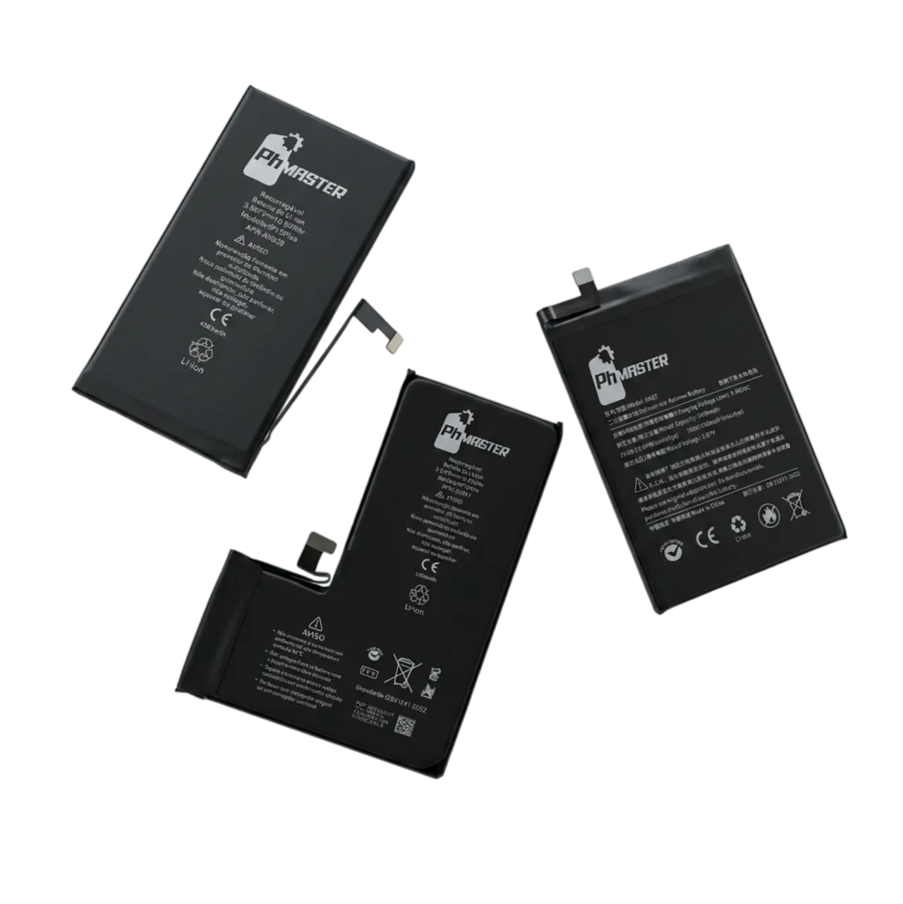 Baterias premium PH Master para assistência técnica